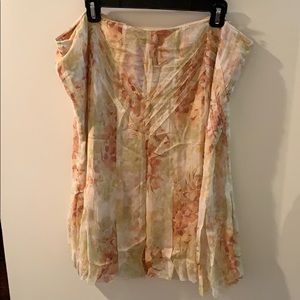 Calvin Klein floral fabric skirt size 14